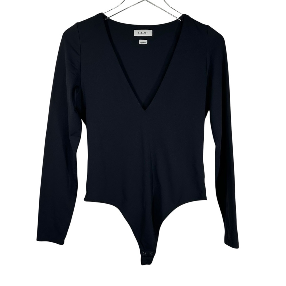 Babaton Black Long Sleeve Bodysuit
